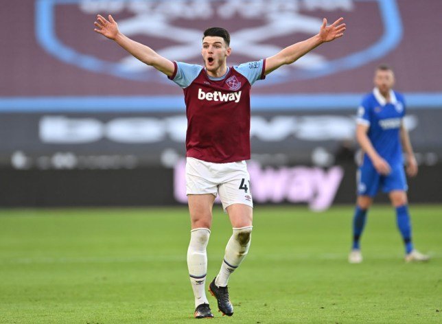 Declan Rice vai custar 56 milhões de euros a um dos seus pretendentes da Premier League