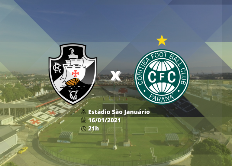 Coritiba visita Vasco para duelo válido pela 30ª rodada