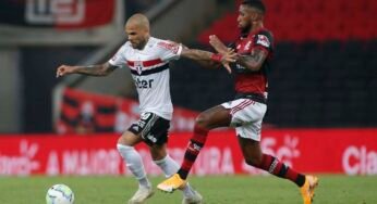 Após bons duelos, Dani Alves e Gerson se reencontram no Morumbi