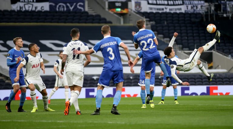 Com golaço de Dele Alli, Tottenham vence e segue na Liga Europa