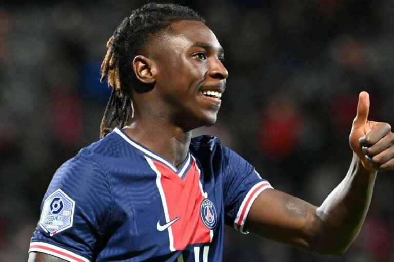O futuro de Moise Kean ainda não está claro no Paris Saint-Germain
