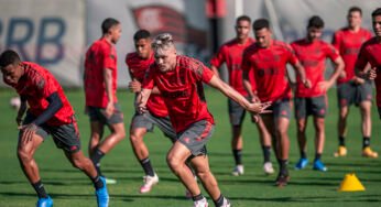 Flamengo treina nesta quinta-feira com dúvidas para a partida contra o Macaé