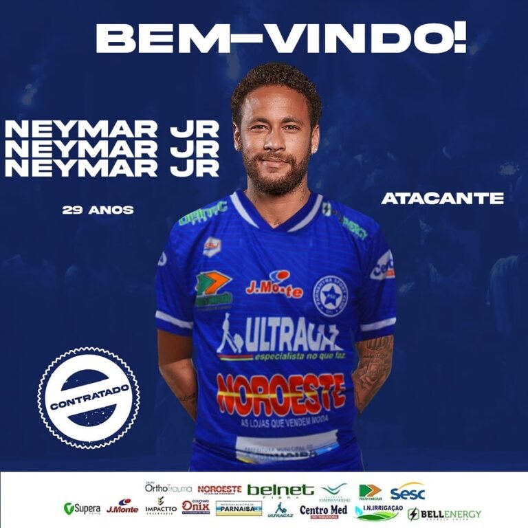 Em brincadeira de 1º de abril, clube do Piauí anuncia a contratação de Neymar