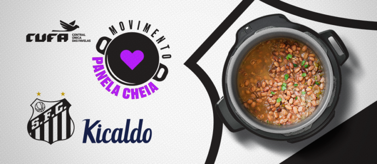 GESTO NOBRE – Panela Cheia Salva receberá doação de alimentos da parceria de Santos e Kicaldo