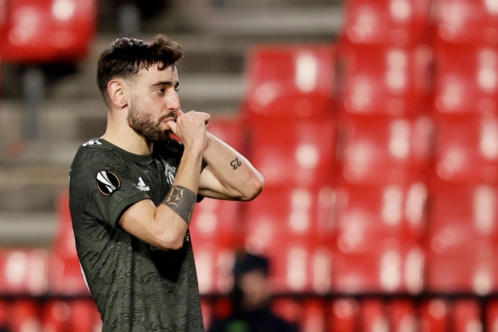 Solskjaer, encantado com Bruno Fernandes, elogia o português