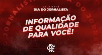 Em Dia do Jornalista, Flamengo faz postagem parabenizando a profissão