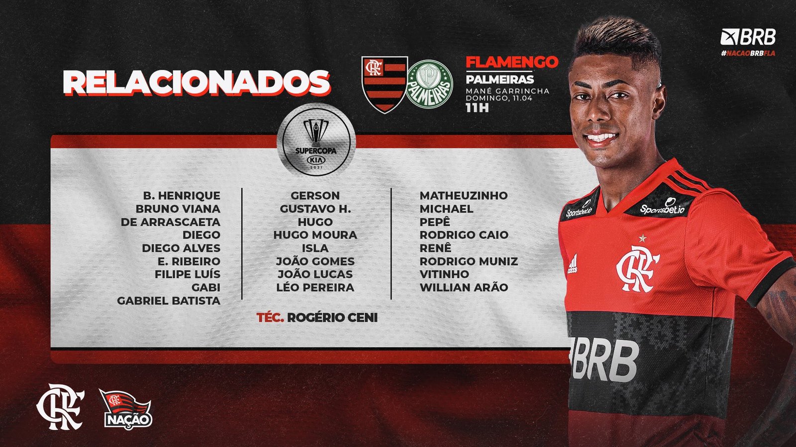 Foto: Divulgação / Flamengo.