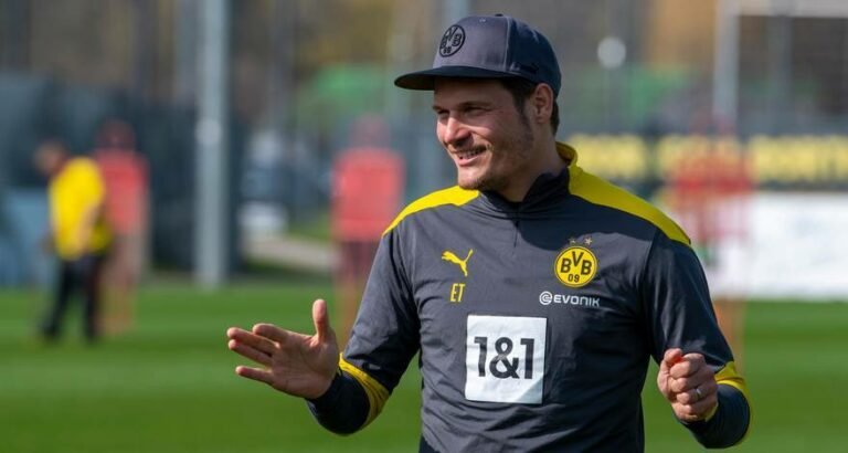 Edin Terzic participa de sua última coletiva no comando do Borussia Dortmund