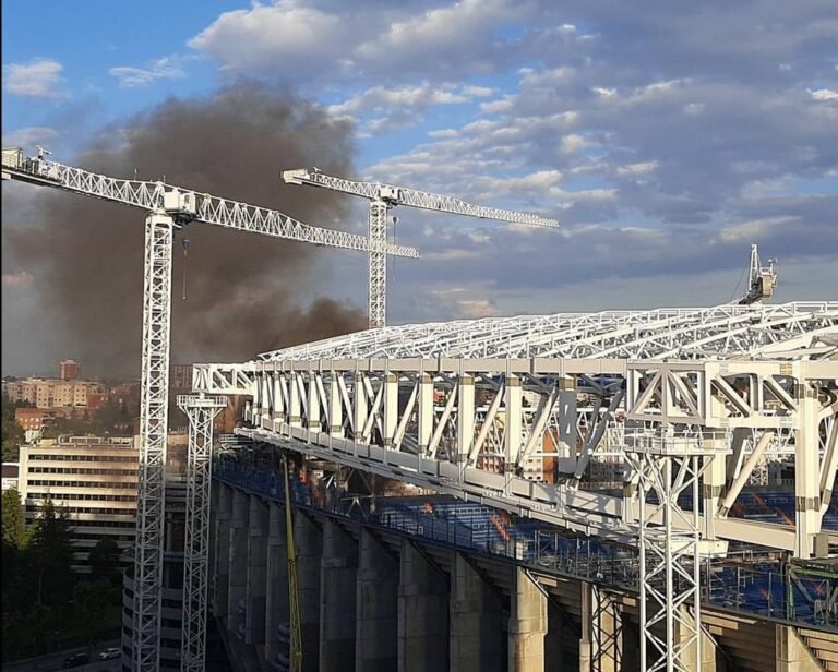 Em obras, Santiago Bernabéu tem pequeno incêndio