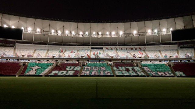 Torcida do Fluminense prepara mosaico para partida da Libertadores: “Vamos lutar por mais essa taça”