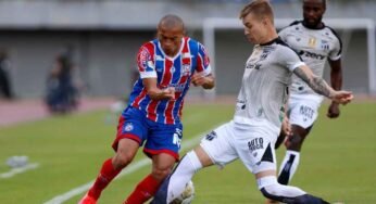 Bahia vacila e perde para o Ceará nos acréscimos ficando em desvantagens na Copa do Nordeste