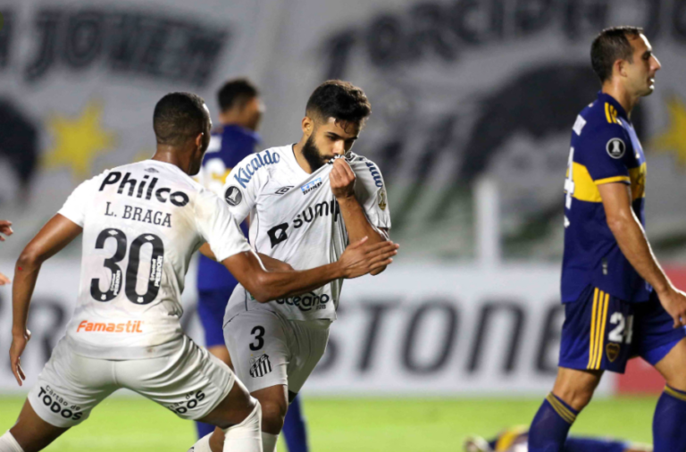 Eleito melhor da partida, Felipe Jonatan vibra com vitória do Santos: “Um grande passo dado”
