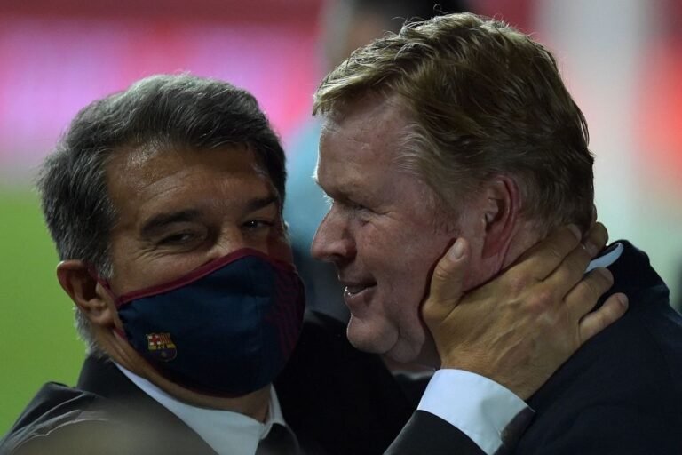 Presidente do Barcelona faz exigências para permanência de Ronald Koeman