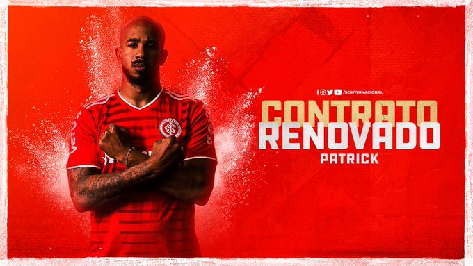 Internacional anuncia a renovação de contrato com o meia Patrick