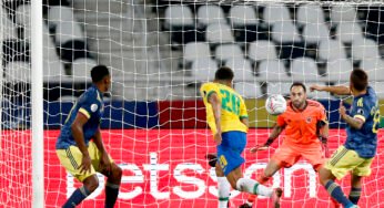 Em jogo com polêmica, Brasil vence a Colômbia