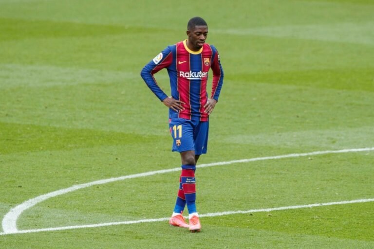Dembelé desfalcará o Barcelona por 4 meses