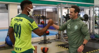 Mudado, Borja se apresenta ao Palmeiras