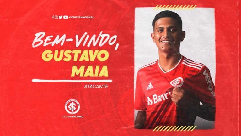 Internacional anuncia a contratação de Gustavo Maia