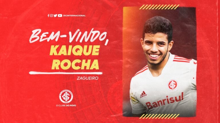 Internacional anuncia a contratação do zagueiro Kaique Rocha