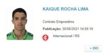 Kaique Rocha e Gustavo Maia aparecem no BID e podem estrear pelo Internacional