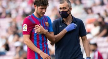 Barcelona confirma lesões de Sergi Roberto e Braithwaite