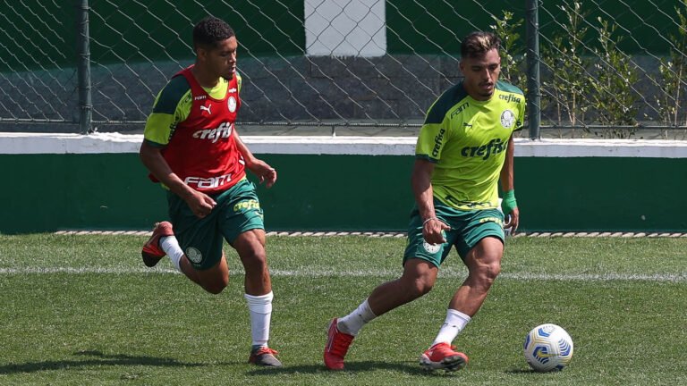 Palmeiras treina com presença de atletas da base