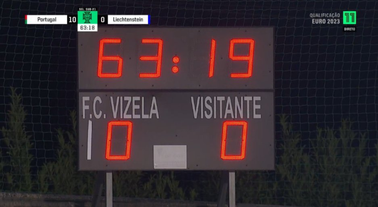 Portugal Sub-21 goleia Liechtenstein por 11 a 0, e improviso diverte torcedores nas redes sociais