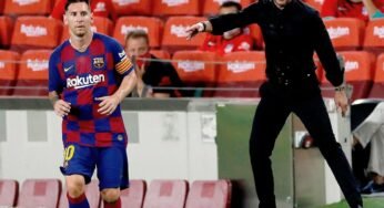 Simeone revela que tentou levar Messi para o Atlético de Madrid