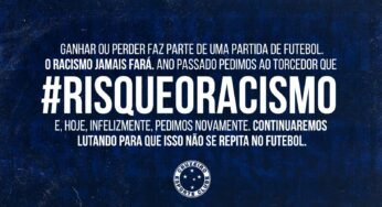 Cruzeiro se manifesta sobre caso de injúria racial de torcedor