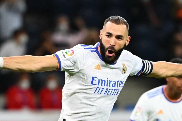 Benzema pode se tornar o quarto maior artilheiro da história do Real Madrid contra o Espanyol