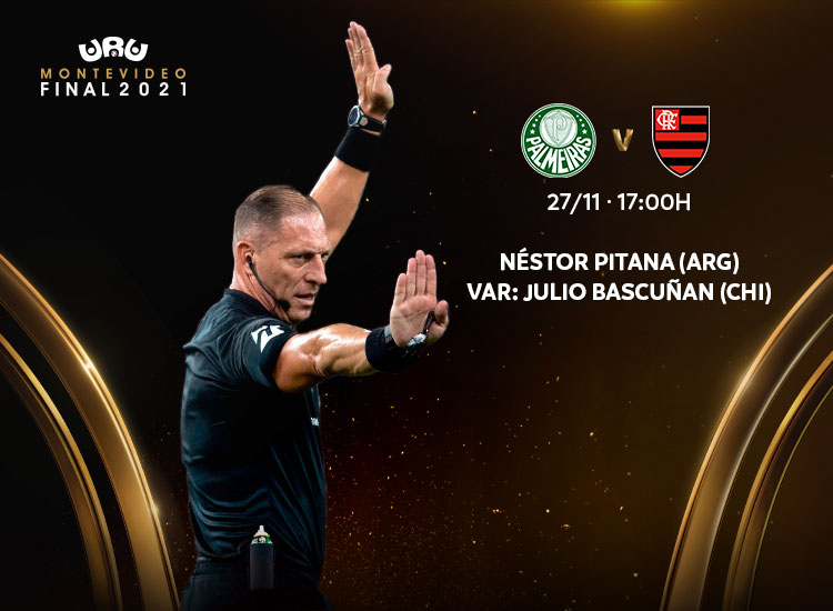 Conmebol define árbitro da final da Libertadores entre Flamengo e Palmeiras