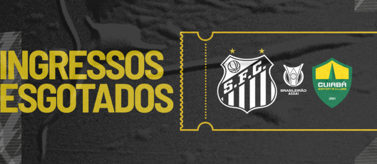 Santos anuncia ingresso esgotados contra o Cuiabá para último jogo do ano