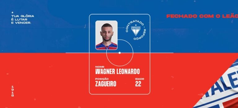 Fortaleza anuncia contratação de Wagner Leonardo, do Santos, por empréstimo