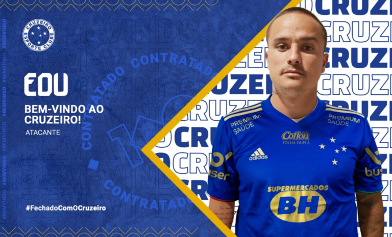 Cruzeiro anuncia atacante Edu, artilheiro da última Série B