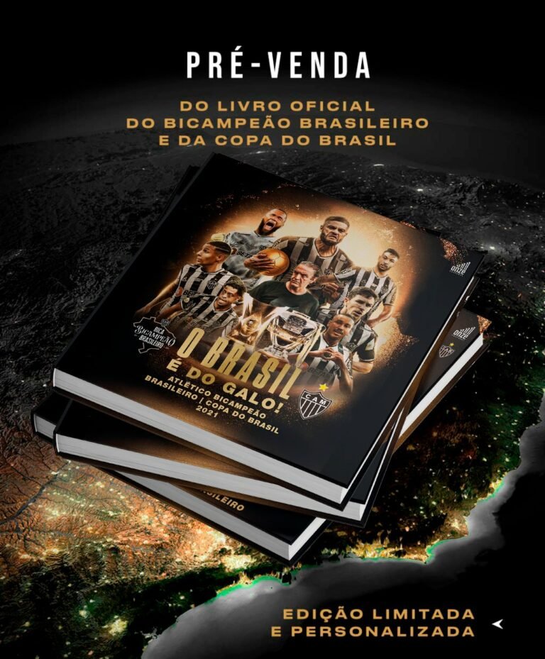 Atlético anuncia venda de livro sobre a temporada 2021: ‘O Brasil é do Galo!’