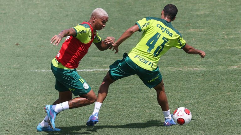 Palmeiras realiza treino coletivo na Academia de Futebol
