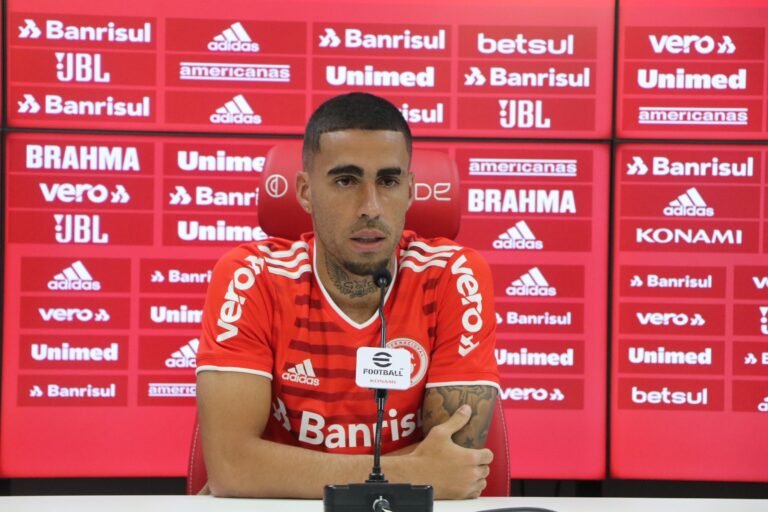 Gabriel é apresentado no Inter e diz: “Vim para ganhar”