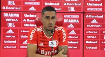 Gabriel é apresentado no Inter e diz: “Vim para ganhar”