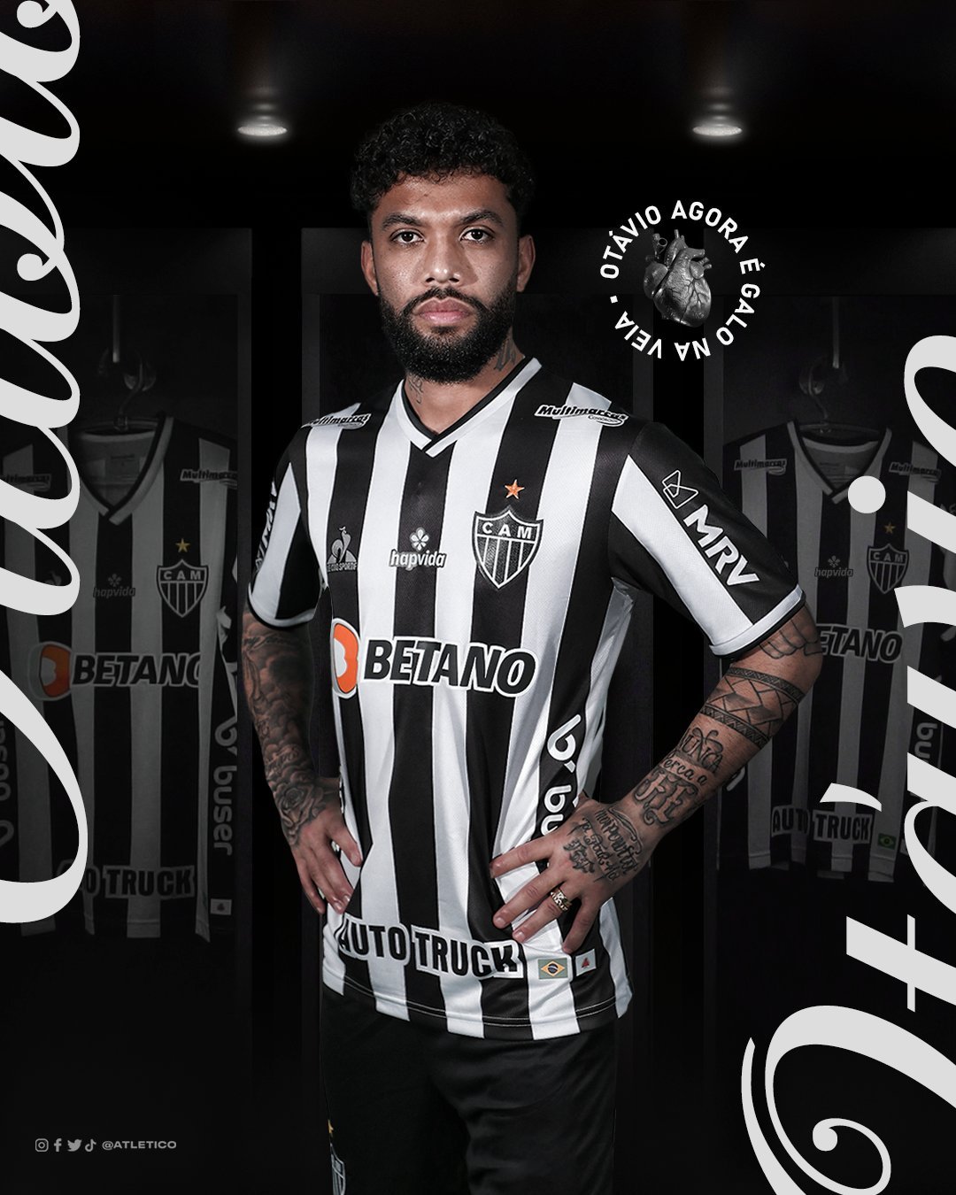 Atlético Mineiro anuncia a contratação de Otávio