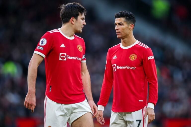 Maguire nega conflito com Cristiano Ronaldo por faixa de capitão do Manchester United
