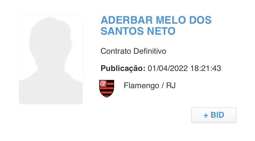 Santos é registrado como jogador do Flamengo antes de anúncio oficial