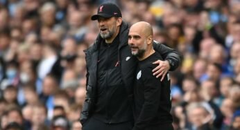 Klopp e Guardiola trocam elogios após empate entre Liverpool e Manchester City