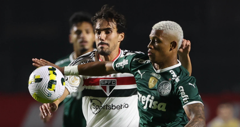 São Paulo perdeu para o Palmeiras no começo da semana, pelo Brasileirão. Foto: Cesar Greco/Palmeiras