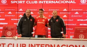 Braian Romero é apresentado pelo Inter e diz: “Estou muito feliz de estar num Gigante do Brasil”