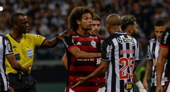 Dirigente do Flamengo será julgado pelo STJD por confusão e ofensas ao árbitro em jogo contra o Atlético Mineiro pela Copa do Brasil