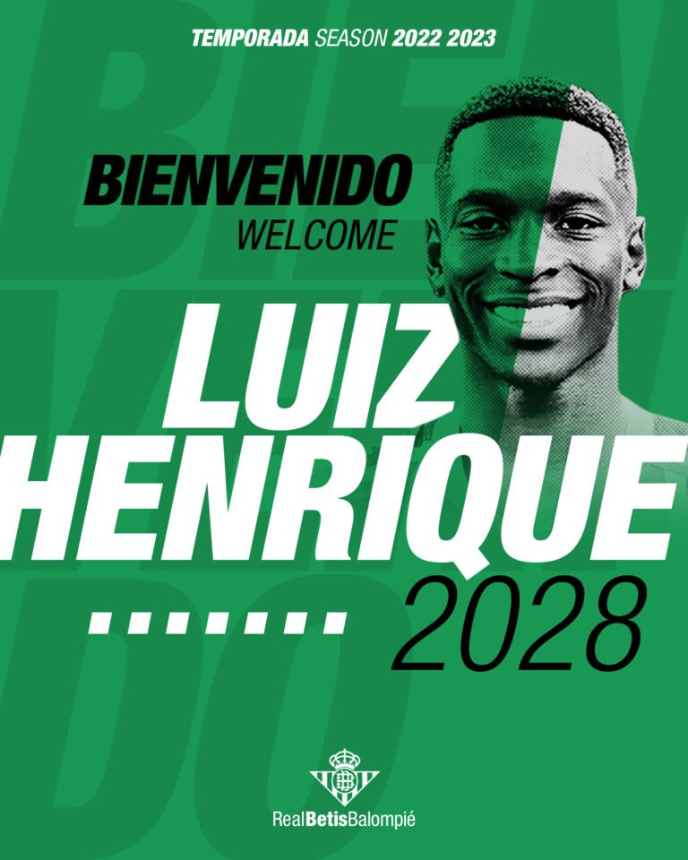 Betis anuncia contratação de Luiz Henrique, ex-Fluminense