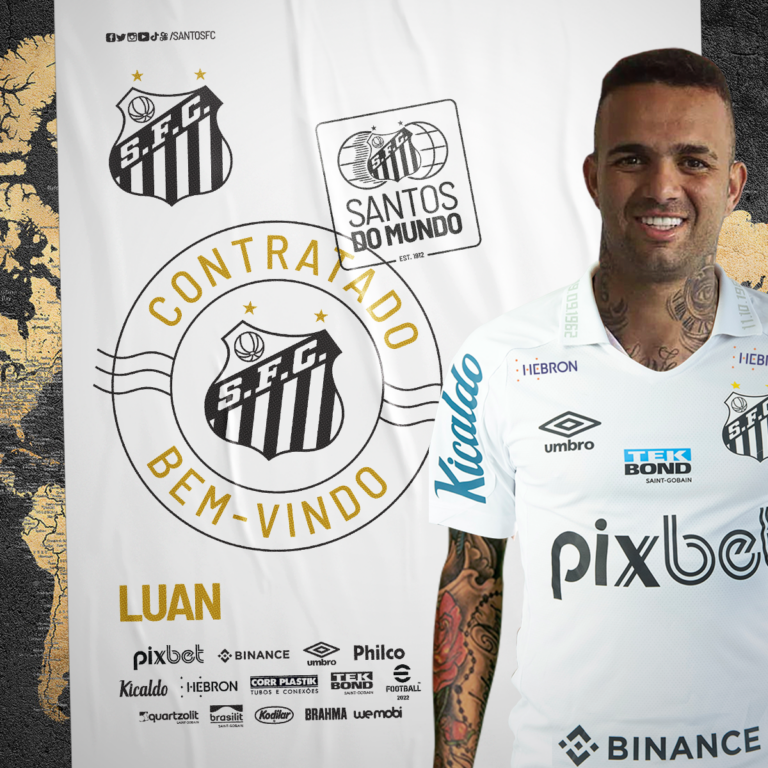 Santos anuncia a contratação de Luan, do Corinthians, por empréstimo