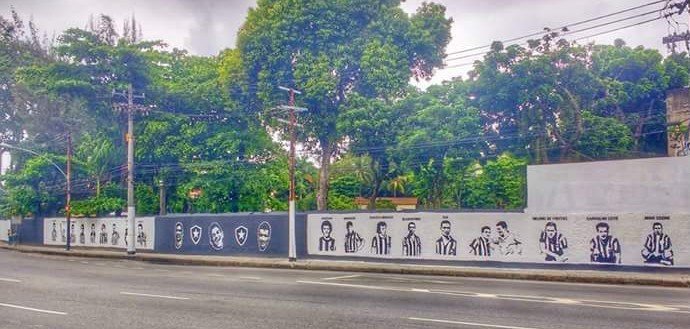 Muro de ídolos do Botafogo em General Severiano mudará de local