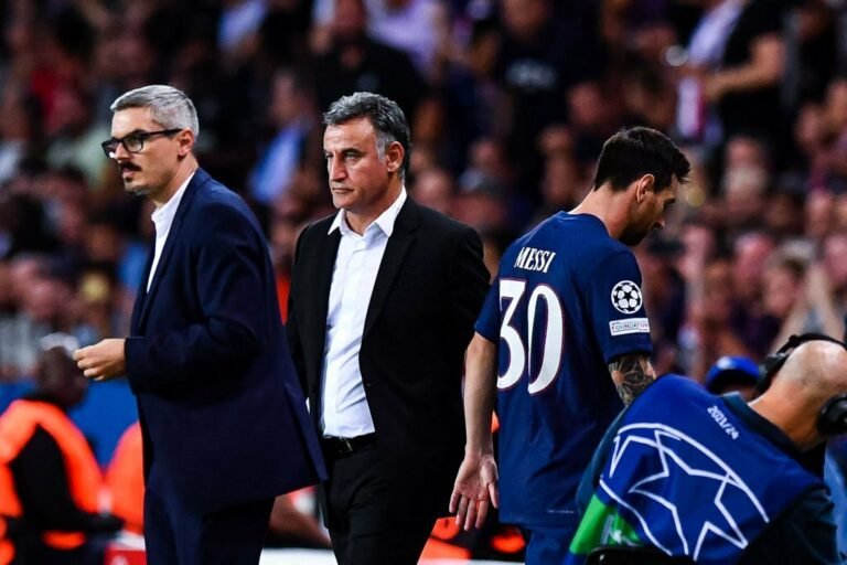 Galtier encerra sequência histórica de Messi na Champions League