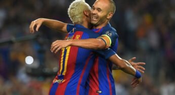 Iniesta rasga elogios a Neymar: ‘Uma máquina de jogar futebol’